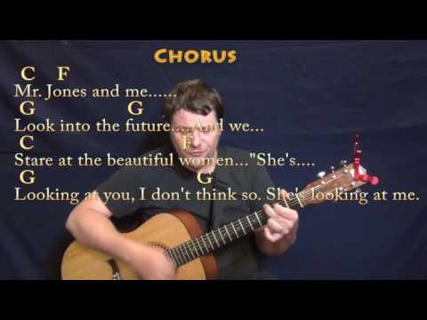 Mr. Jones (Counting Crows) Guitar Cover Lesson with Chords/Lyrics