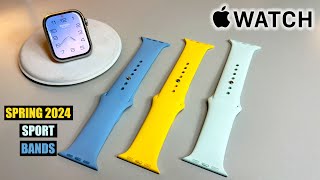 NEW Spring 2024 Sport Bands for Apple Watch Series 9 | AW Ultra 2 (ALL COLORS) Review & [Hands-On]