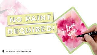 Easy Valentines Day Card – No Paint Required!