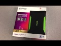 ННакопичувач зовнішній ЖМД Silicon Power 2.5 USB 3.0 2TB Armor A15 Black/Red SP020TBPHDA15S3L - видео