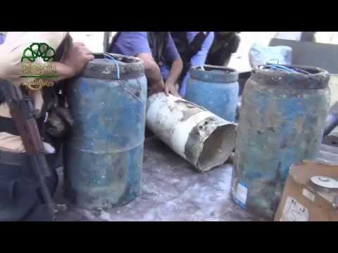 العثور على متفجرات بكميات كبيرة في أحد مقرات تنظيم الدولة الإسلامية في بلدة يلدا في ريف دمشق بعد السيطرة عليه من قبل جيش الإسلام وكتائب أخرى