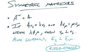 Math 380 - Eigenvalues Spectral Theorem for Symmetric Matrices