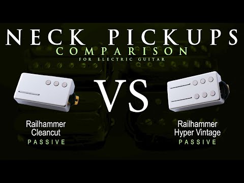 Railhammer CLEANCUT vs HYPER VINTAGE - Neck Guitar Pickup Comparison Tone Demo