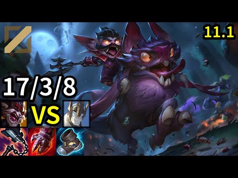 Kled Mid vs Galio - KR Master | Patch 11.1