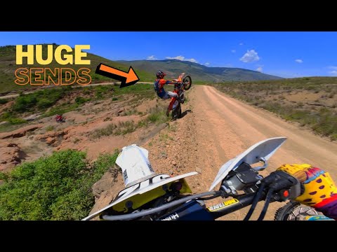 HARD ENDURO riding and HUGE SENDS with the boys!