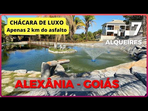 CHÁCARA DE LUXO EM ALEXÂNIA GOIÁS - 7 ALQ [🌱DUPLA APTIDÃO🐄] Zap 62.99972-2000 #agro #fazenda