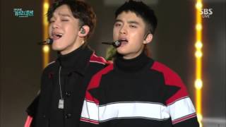 Download lagu 151227 SBS Gayo Daejun 2015 EXO Call Me Baby Remix   Love Me Right mp3