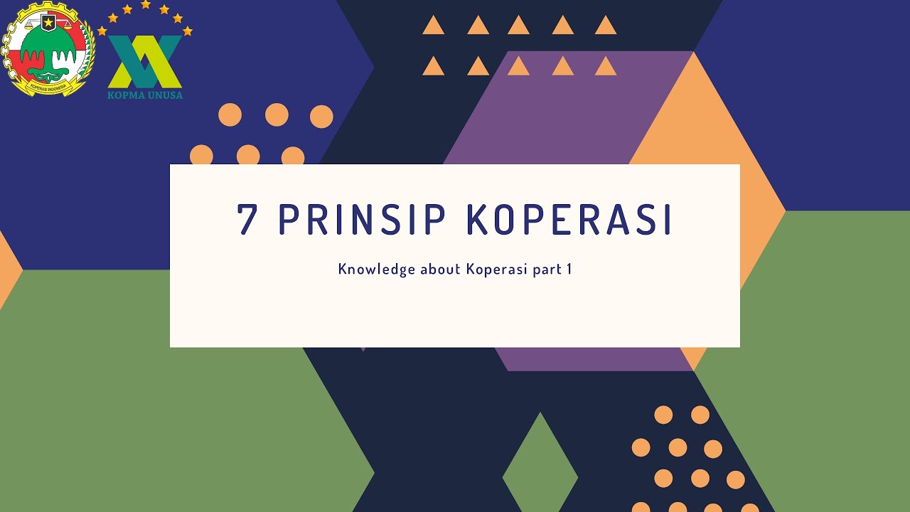 7 PRINSIP KOPERASI #Knowledge about koperasi part 1