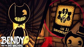 ALL 11 TROPHIES & ACHIEVEMENTS You can Get! | Bendy and the Ink Machine [Chapter 1 & 2] Trophies