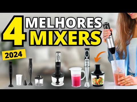 TOP 4 MELHORES MIXERS 2024 Custo e Benefício - Qual Mixer 3 em 1 comprar?