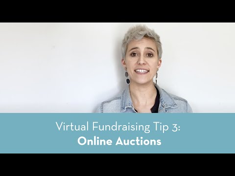 Virtual Fundraising Tip 3: Online Auctions