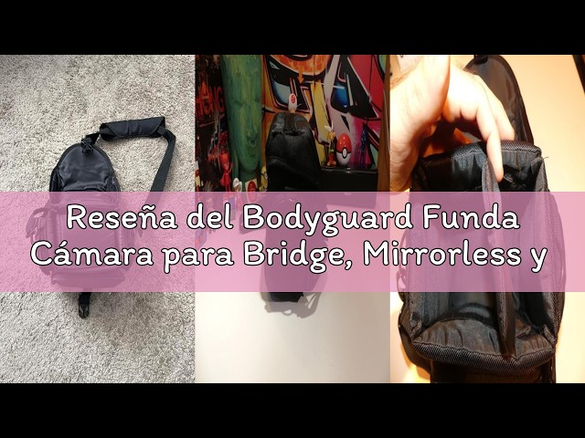Vídeo relacionado con Bodyguard Funda Camara de Fotos para Bridge, Mirrorless y DSLR Pequeñas, Compatible con Panasonic FZ82, FZ1000, FZ2000, Sony HX400V, Nikon B500, B600, B700, Canon EOS M50, M100, Alpha 6000, XL