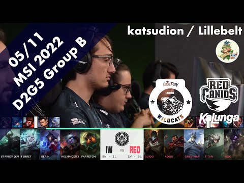 IW(StarScreen モルデカイザー) VS RED(GUIGO カミール) D2G5 Group B ハイライト - MSI 2022 Group Stage by YAMA