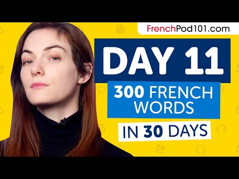 Day 11: 110/300 | Learn 300 French Words in 30 Days Challenge