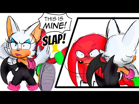 Rouge Owns Knuckles - Knuckles x Rouge (Knuxouge) Comic  Dub Comp