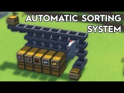 Minecraft - EASY Automatic Sorting System 1.20 - Tutorial