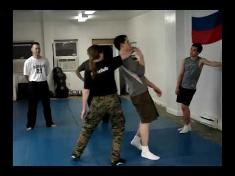 Systema media1 Knife training at old fight club Toronto 2005
