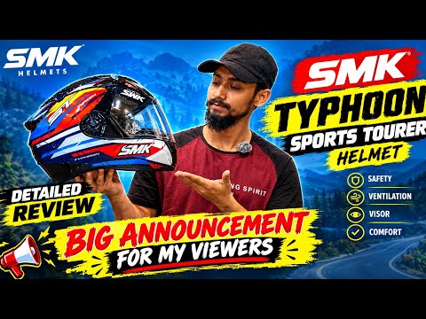 UNBOXING NEW SMK TYPHOON SPORTS TOURER &amp; A BIG ANNOUNCEMENT || SUPER EXCITED 🤩