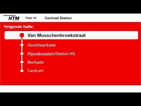 [HTM Tram Den Haag] Omroepen Lijn 15 Nootdorp Centrum - Centraal Station