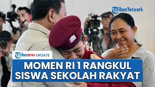Detik-detik Prabowo Peluk Siswa Sekolah Rakyat 17 Tabanan Bali, Beri Penguatan Anak Korban Bullying