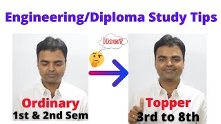 How to Study Engineering/Diploma, I Become Topper Using These Tips, Marks Matter in Engineering