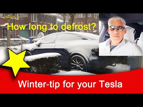 How long does it take to defrost Tesla windows? A quick winter tip for your Tesla.