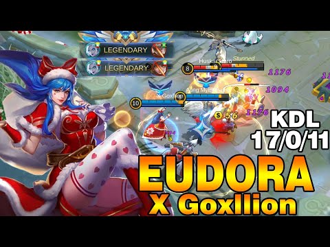 WTF 17 KILLS Eudora Brutal Magic Damage No Death -Eudora by X Goxllion Mobile Legends