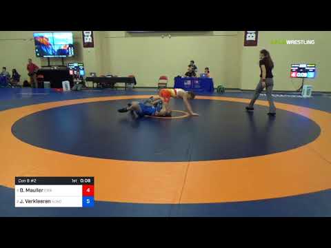 2018 Marine Corps US Open/UWW Junior Freestyle 70 Con 8 #2 - Brock Mauller (Eier) Vs. Jarod Verkle
