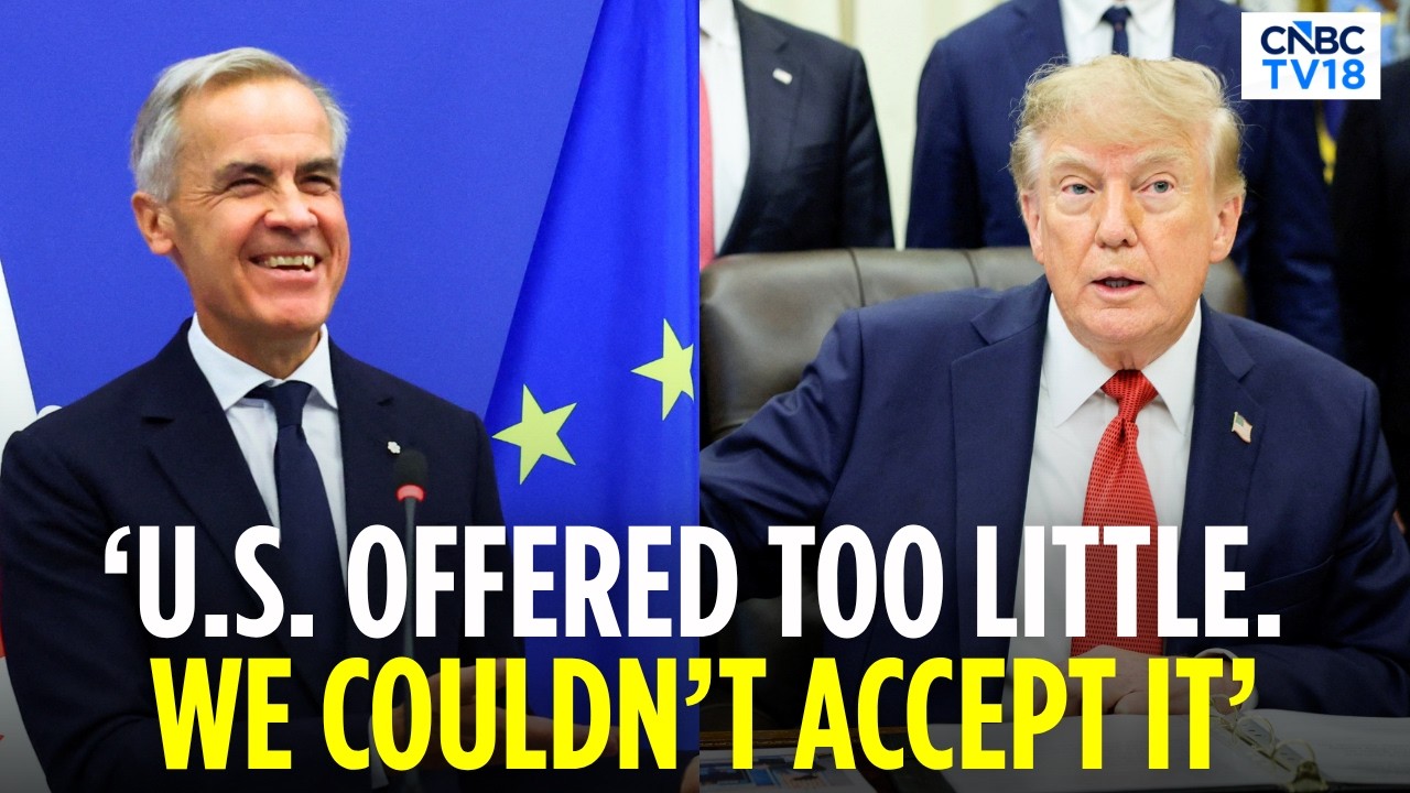 Video thumbnail for Canada Turns to Europe as Trump Trade Tensions Rise: Carney Explains His Strategy | N18G