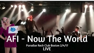 AFI - Now The World Live Paradise Rock Club Boston 2/4/17