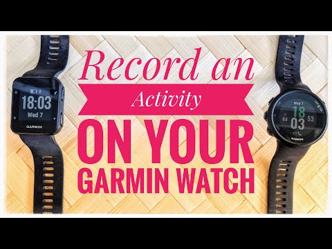 How to Record an Activity (Running, Cycling, Walking) on a Garmin Forerunner 35 / 45 GPS Watch