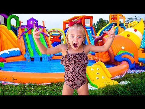 6 Year Old Everleigh Turned Her Backyard Into A Real Waterpark For 24 Hours!!!