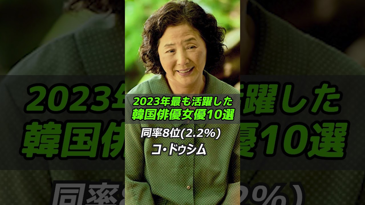 2023年最も活躍した韓国俳優女優10選/パクウンビン/Park Eun-bin/韓国ドラマ/ナムグンミン/Namkoong Min #shorts