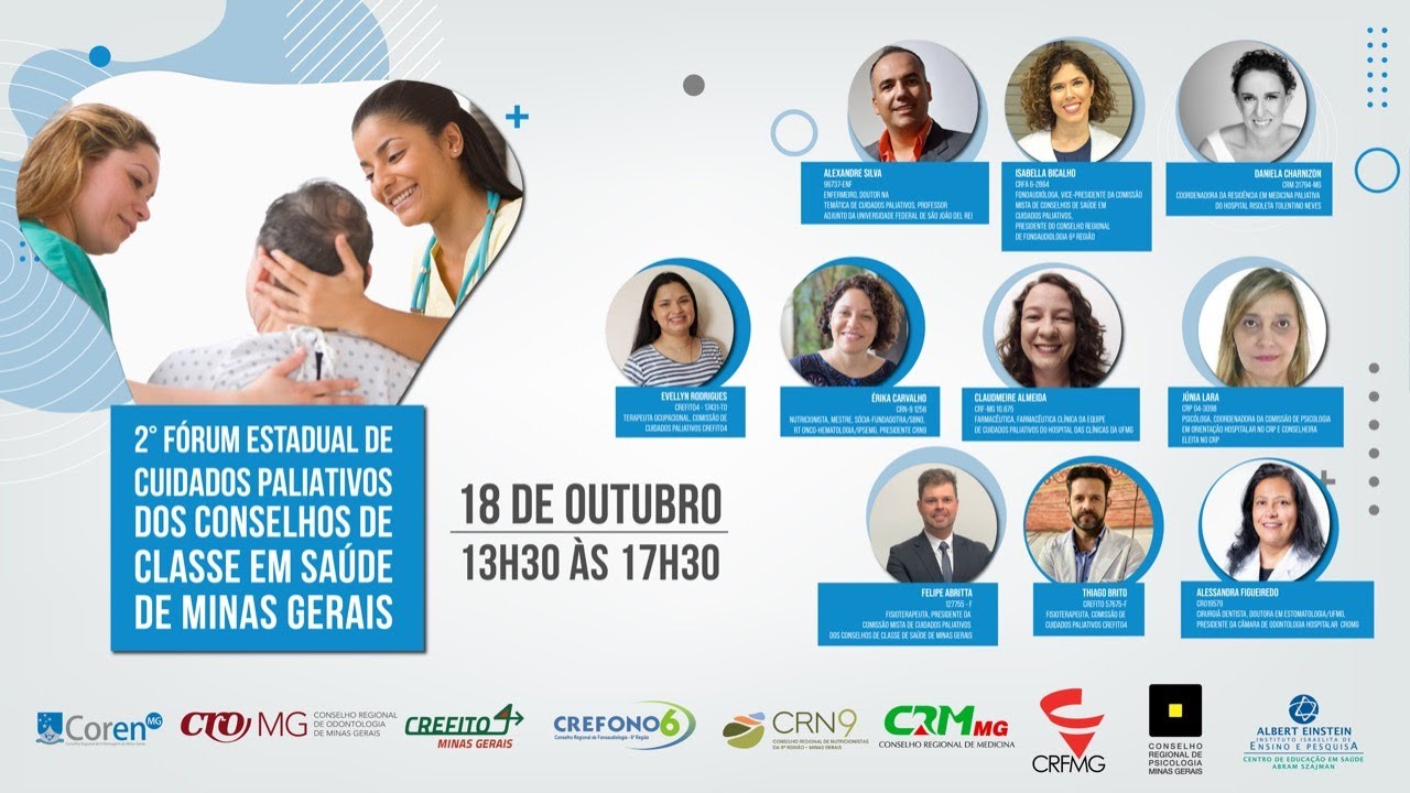 2° Fórum Estadual de Cuidados Paliativos dos Conselhos de Classe em Saúde de Minas Gerais