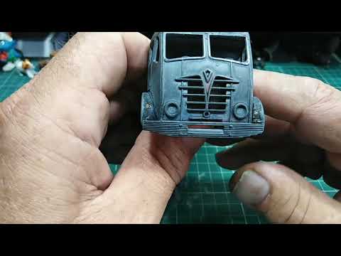 Dinky restorations, Foden 8 wheel flat bed truck no/902.  1955/60