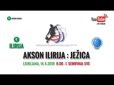 Akson Ilirija : Ježica - U15 Semifinals WABA League 2017/18