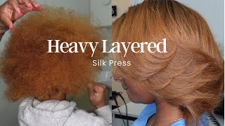 “Styling Tips” How to style Heavy Layers for a Flawless Silk Press Look