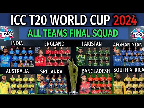 All Tems Squads For T20 WC || t20 world cup 2024 all teams squads