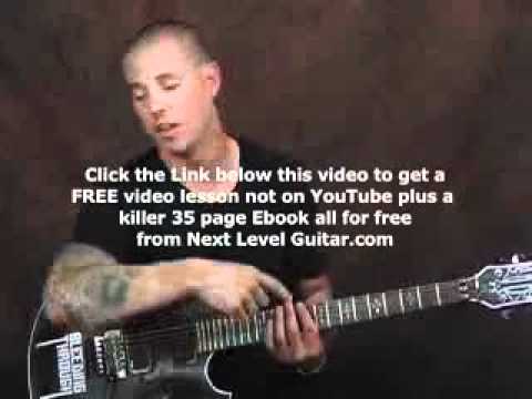 Learn Eddie Van Halen style rock guitar lesson on tapping slides n whammy bar tricks