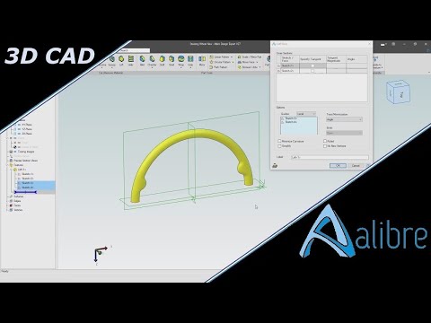 How to 3D model a Steering Wheel: Loft, Sweep & Remove Face