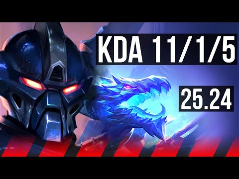 AATROX vs RENEKTON (TOP) | Grasp Of The Undying, Good KDA: 11/1/5 | KR Master | 25.24