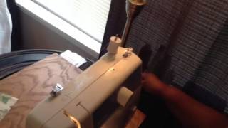 Brother LS-2125 Sewing Machine How To Wind Bobbin & Thread Machine