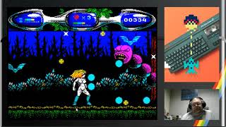 Running and gunning (slowy) through the 'Valley of Rains' (ZX Spectrum / 2019)