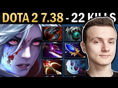 Drow Ranger Gameplay Miracle with 22 Kills and Manta - Dota 7.38