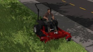 The Thunder ROLLS and the Power GOES OUT! Lawn Care at the SCHOOL!