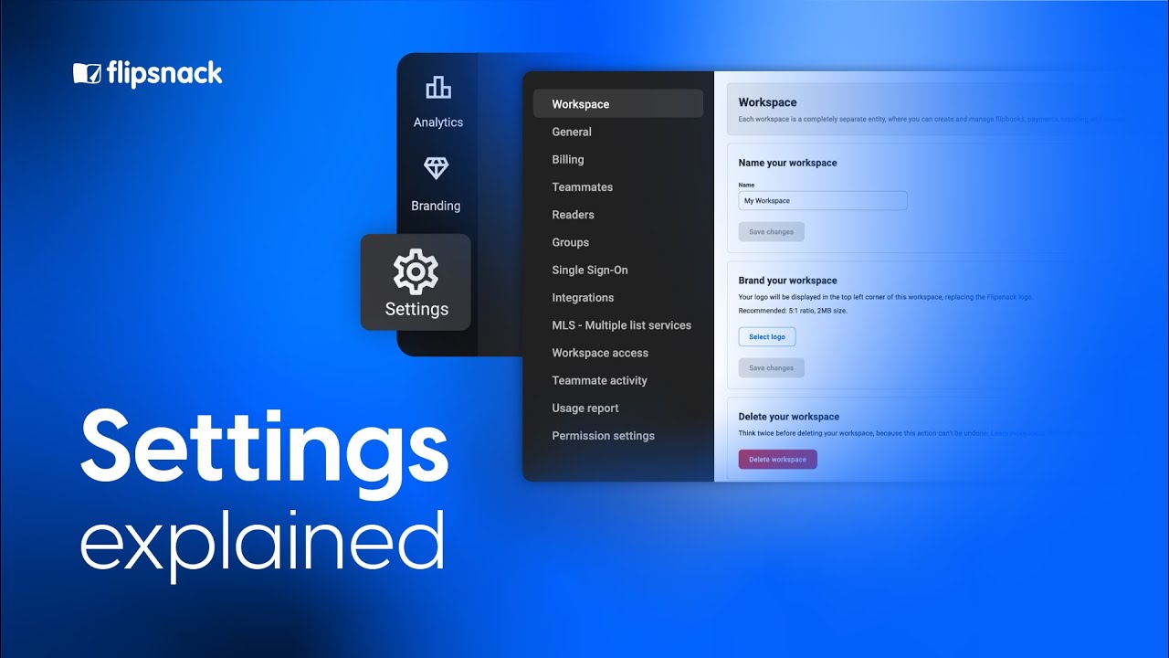 Flipsnack settings explained | Flipsnack.com