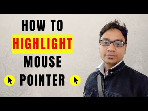 How to Highlight Mouse Pointer in Windows 10 | Highlight Mouse Pointer