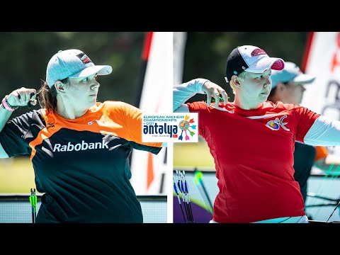Sanne de Laat v Sarah Prieels – compound women bronze | Antalya 2021 European Archery Championships