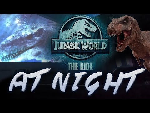 Jurassic World the Ride AT NIGHT [4K] - FULL RIDE POV Empty Boat Universal Studios Hollywood