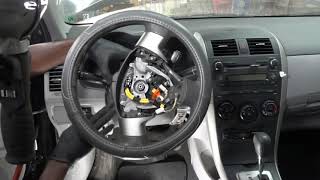 How To Remove  Electric Power Steering Motor On a Toyota Corolla / Power Steering column Replacement